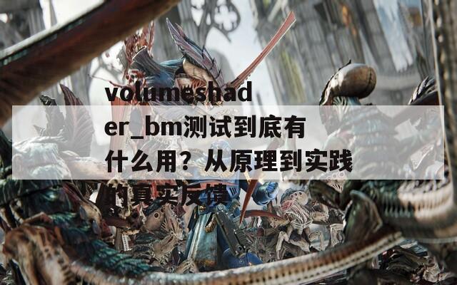 volumeshader_bm测试到底有什么用？从原理到实践的真实反馈