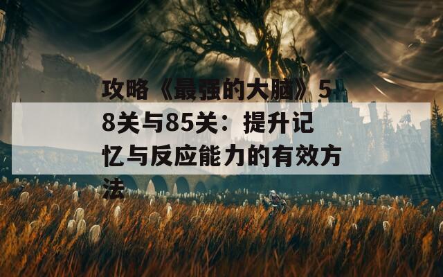 攻略《最强的大脑》58关与85关：提升记忆与反应能力的有效方法