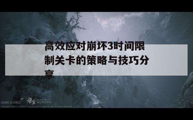 高效应对崩坏3时间限制关卡的策略与技巧分享
