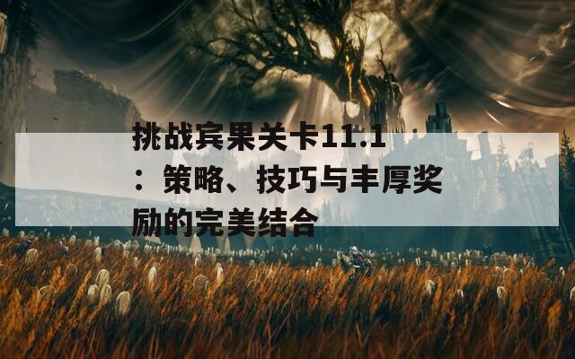 挑战宾果关卡11.1：策略、技巧与丰厚奖励的完美结合