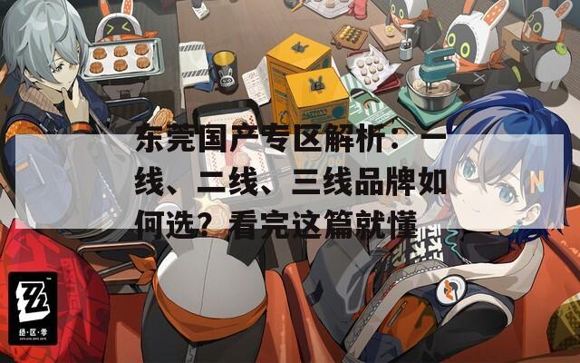 东莞国产专区解析：一线、二线、三线品牌如何选？看完这篇就懂