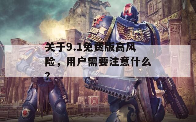 关于9.1免费版高风险，用户需要注意什么？