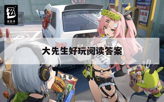 大先生好玩阅读答案