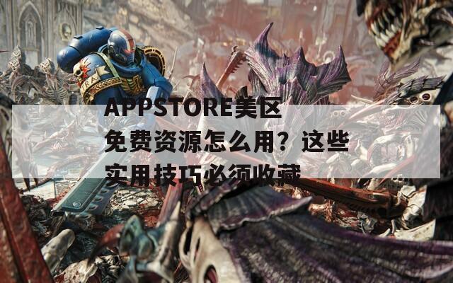 APPSTORE美区免费资源怎么用？这些实用技巧必须收藏