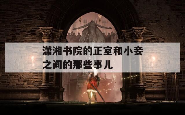 潇湘书院的正室和小妾之间的那些事儿