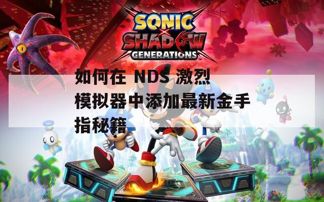 如何在 NDS 激烈模拟器中添加最新金手指秘籍