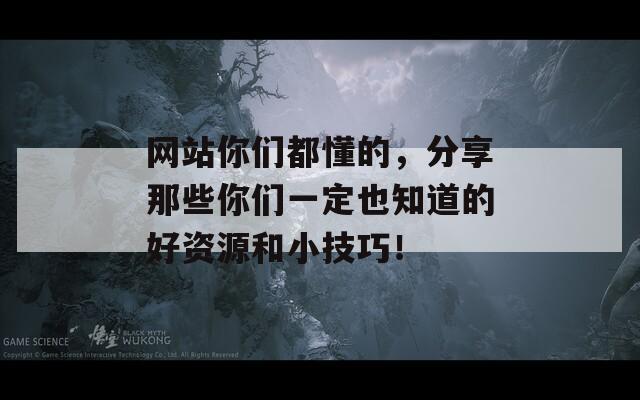 网站你们都懂的，分享那些你们一定也知道的好资源和小技巧！