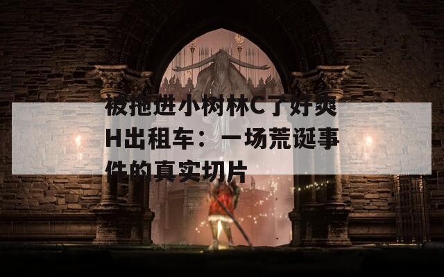 被拖进小树林C了好爽H出租车：一场荒诞事件的真实切片