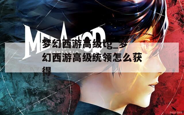 梦幻西游高级tg_梦幻西游高级统领怎么获得