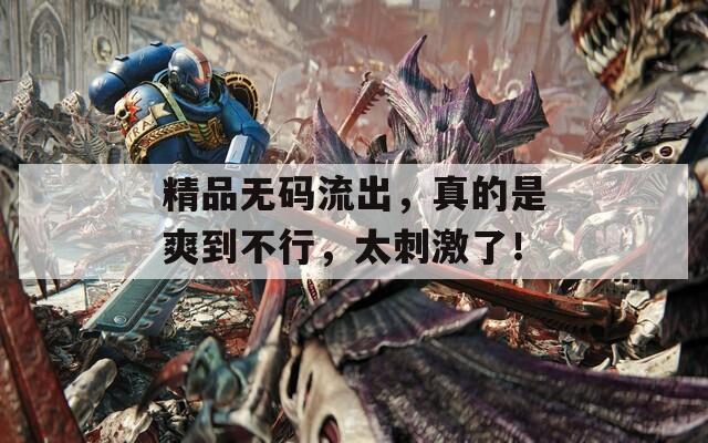 精品无码流出，真的是爽到不行，太刺激了！