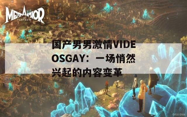 国产男男激情VIDEOSGAY：一场悄然兴起的内容变革