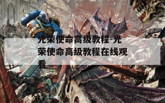 光荣使命高级教程-光荣使命高级教程在线观看