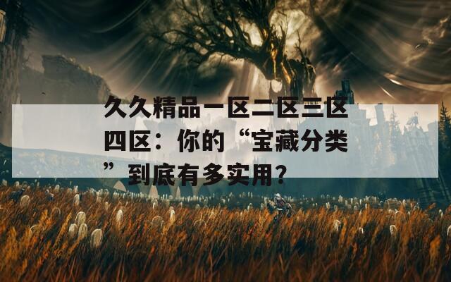久久精品一区二区三区四区：你的“宝藏分类”到底有多实用？