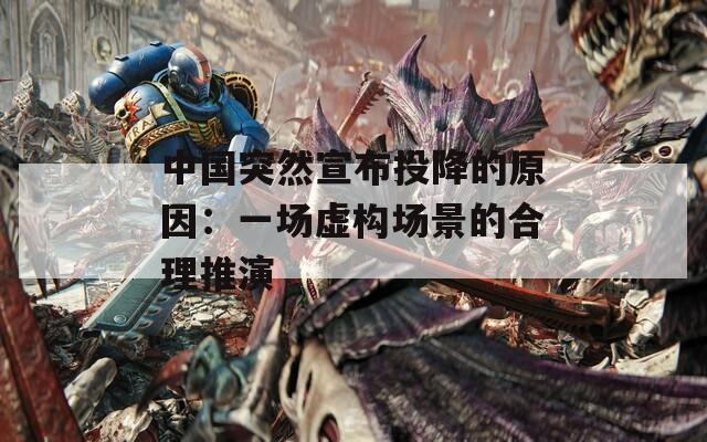 中国突然宣布投降的原因：一场虚构场景的合理推演